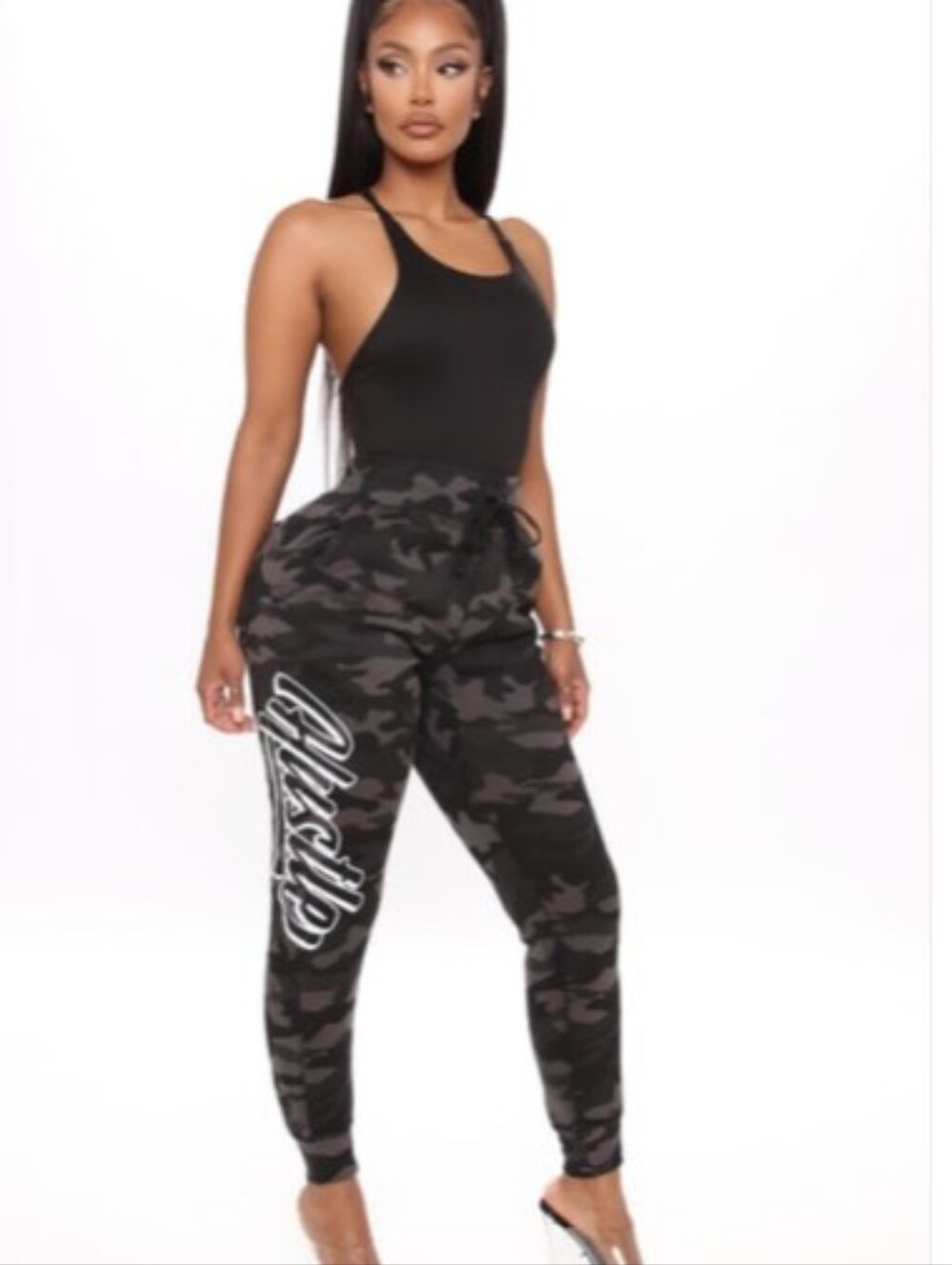 Fashion Nova Hustle Hard Camo Jogger Pants